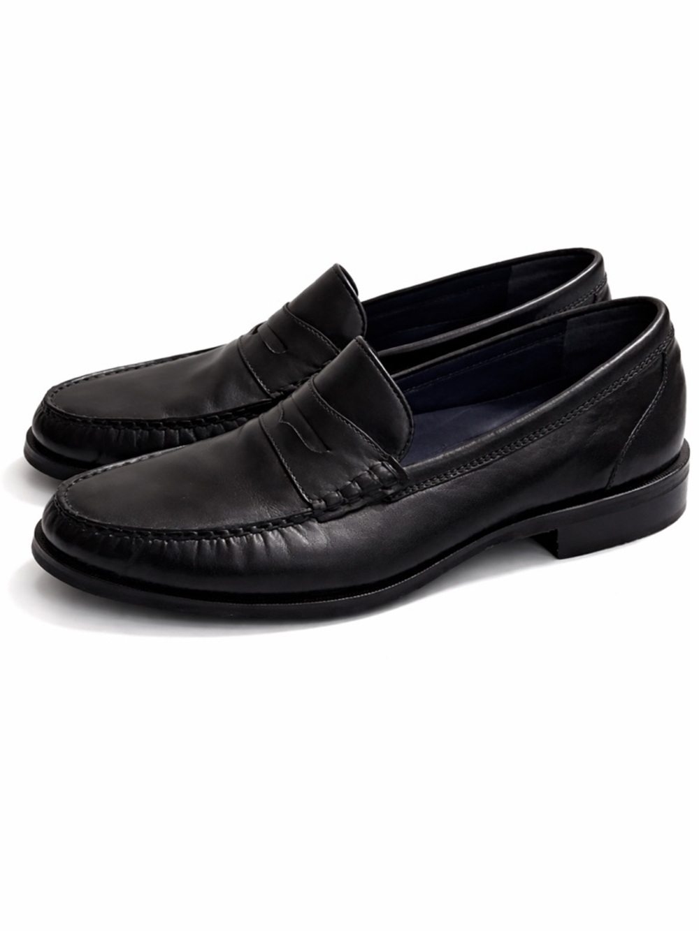 Cole Haan Pinch Black Leather Loafers Mens 10.5 Classic Dress Shoes
